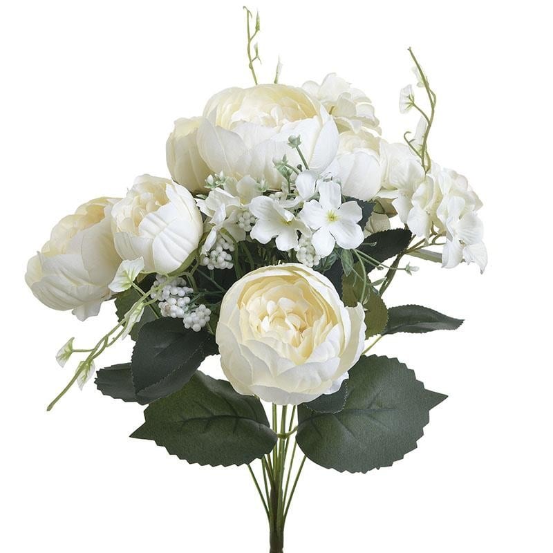 Buchet bujori White 48 cm